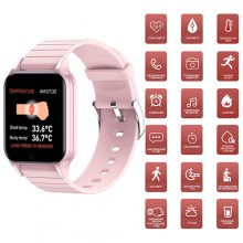 ЛУЧШИЙ Фитнес-браслет УМНЫЙ Smart Bracelet T96 LUX розовый ЛУЧШИЙ Фитнес-браслет УМНЫЙ Smart Bracelet T96 LUX розовый