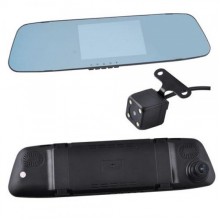 Автомобильный видеорегистратор-зеркало MoltenAZ DVR L505C с двумя камерами, 4.3'', 1080P Full HD