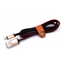 Кабель micro USB кожаный X47 черный Кабель micro USB кожаный X47 черный