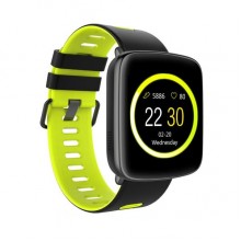 Смарт часы KingWear GV68 водонепроницаемые Smart Watch черный с салатовым
