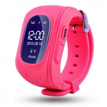 Детские смарт телефон-часы с GPS трекером Smart Watch GW300 (Q50) Розовые