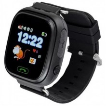 Детские смарт-часы Smart Watch Q90 Black с GPS трекером и телефоном Черные