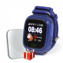 Детские смарт-часы Smart Watch Q90 Dark Blue с GPS трекером и телефоном