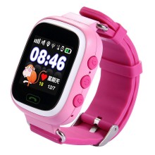 Детские смарт-часы Smart Watch Q90 Pink с GPS трекером и телефоном Розовые