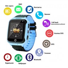 Умные детские часы Smart Watch Q528 с GPS голубые Умные детские часы Smart Watch Q528 с GPS голубые