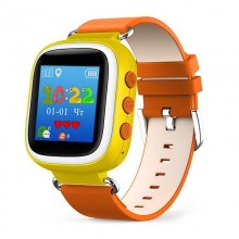 Детские смарт-часы Smart Watch Q90 с GPS трекером и телефоном Желтый с оранжевым
