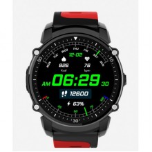 Умные Смарт часы Kingwear FS08 Smart Watch водонепроницаемые Черный с красным Умные Смарт часы Kingwear FS08 Smart Watch водонепроницаемые Черный с красным