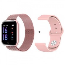 Умный Фитнес Браслет Kers Smart Band T80 Тонометр, Пульсометр, Шагометр, + браслет, Розовый Умный Фитнес Браслет Kers Smart Band T80 Тонометр, Пульсометр, Шагометр, + браслет, Розовый