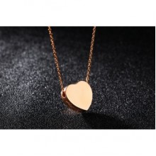 Подвеска розовое золото Сердце Heart