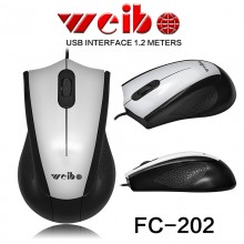 Компьютерная мышь Weibo FC-202 серо-черная Компьютерная мышь Weibo FC-202 серо-черная