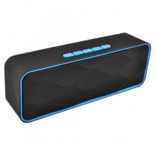 Беспроводная портативная Bluetooth-колонка Strong Power SC-211 черный с голубым