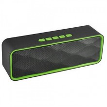 Беспроводная портативная Bluetooth-колонка Strong Power SC-211 черный с зеленым