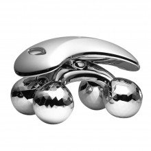 Массажер ручной роликовый 4D Massager 4 массажных шарика Серебристый Универсальный (ИВ - ОК8769) Массажер ручной роликовый 4D Massager 4 массажных шарика Серебристый Универсальный (ИВ - ОК8769)