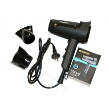 Фен для укладки и сушки волос Gemei Gm-132 профессиональный черный Фен для укладки и сушки волос Gemei Gm-132 профессиональный черный