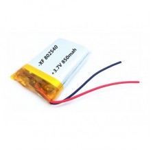 Аккумулятор литий-полимерный 850mAh 3.7V 802540