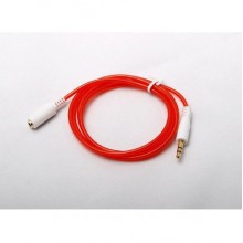 Кабель удлинитель Audio Jack 3.5M/3.5F красный Кабель удлинитель Audio Jack 3.5M/3.5F красный