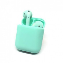 Беспроводные Bluetooth наушники HBQ I12 TWS зеленые с кейсом Беспроводные Bluetooth наушники HBQ I12 TWS зеленые с кейсом