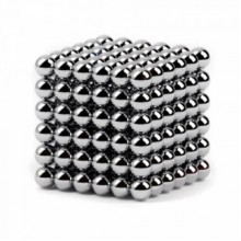 Головоломка Конструктор  Неокуб Neocube AG-006 216 магнитных серебрестых шариков