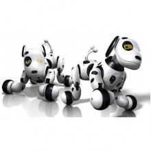 Интерактивная игрушка Smart RobotDog робот-собака на р/у Бело-Черный Интерактивная игрушка Smart RobotDog робот-собака на р/у Бело-Черный