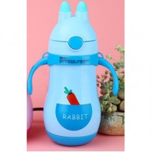 Детский термос Zha Rabbit 300мл голубой