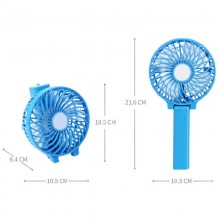 Ручной мини вентилятор Mini Fan на аккумуляторе  голубой