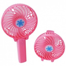 Ручной мини вентилятор Mini Fan на аккумуляторе розовый