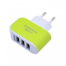 Зарядное устройство на 3 USB LANDFOX зеленое