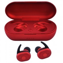 Беспроводные Bluetooth-наушники TWS DT1 с кейсом и микрофоном STEREO LUX Red Беспроводные Bluetooth-наушники TWS DT1 с кейсом и микрофоном STEREO LUX Red