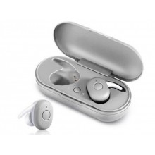 Беспроводные Bluetooth-наушники TWS DT1 с кейсом и микрофоном STEREO LUX Silver Беспроводные Bluetooth-наушники TWS DT1 с кейсом и микрофоном STEREO LUX Silver