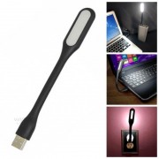 Гнучка лампа LED USB LIGHT підсвічування для ноутбука  Чорна